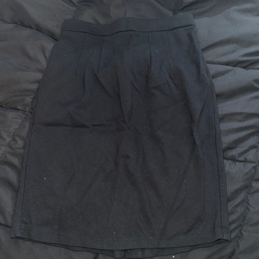 Black pencil skirt